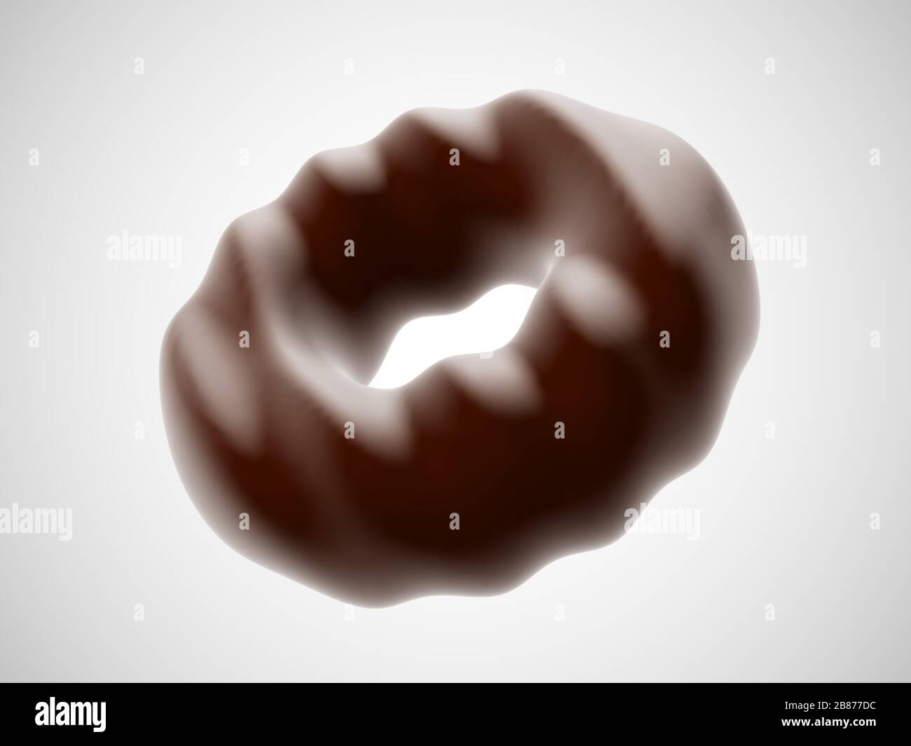 Biscotti al cioccolato isolato su sfondo bianco. Illustrazione Vettoriale