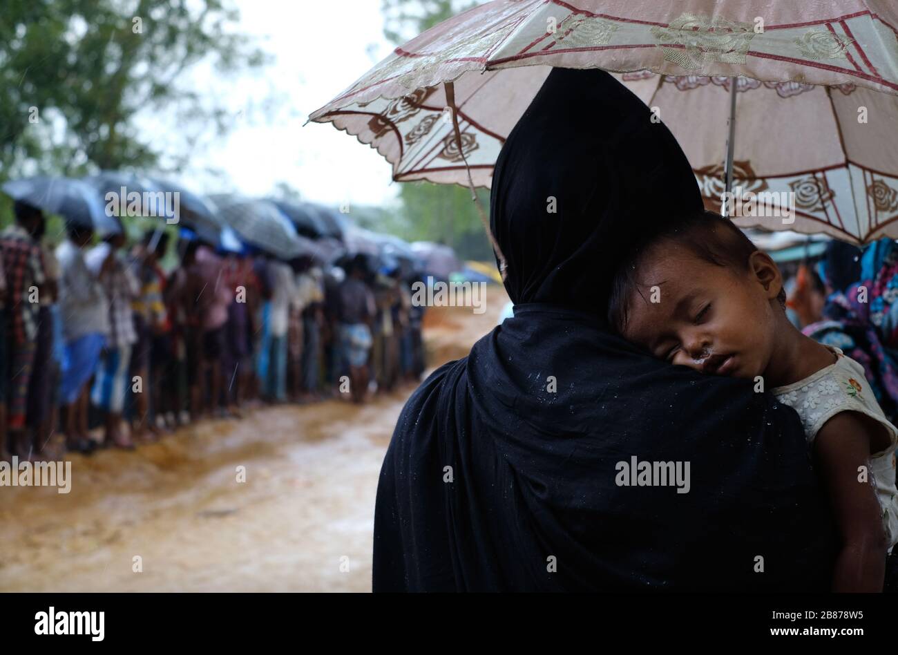 Rohingya; una storia di brutalità di un nobile laudreate di pace Foto Stock