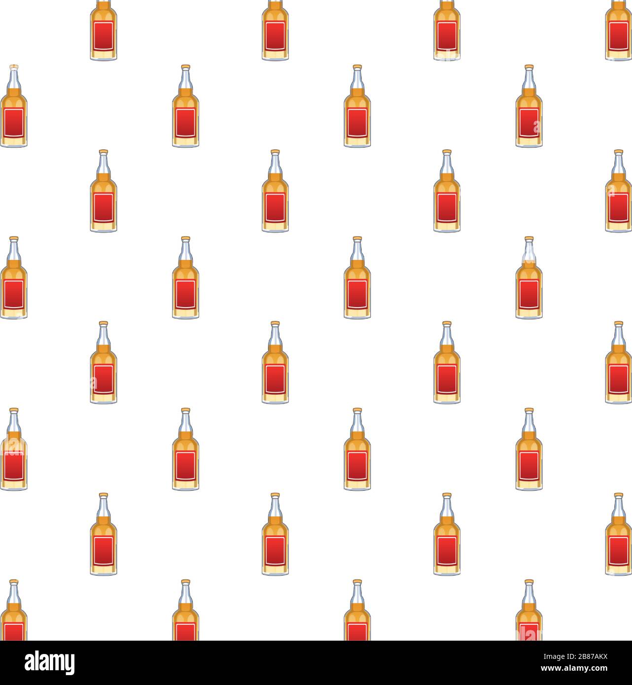 bottiglie di tequila bevande messicane sfondo modello Illustrazione Vettoriale