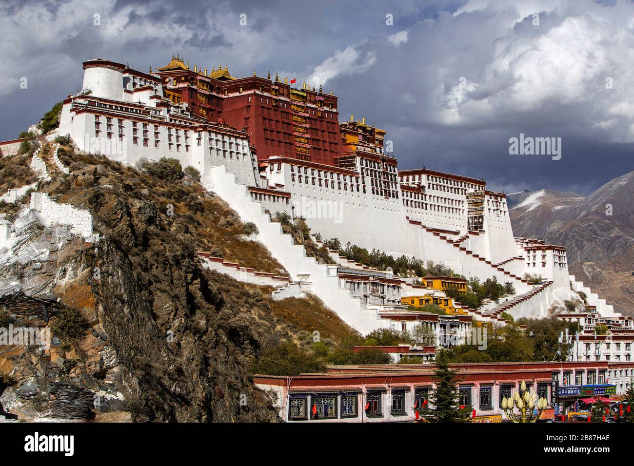 Palazzo del Potala, Lhasa, in Tibet Foto Stock