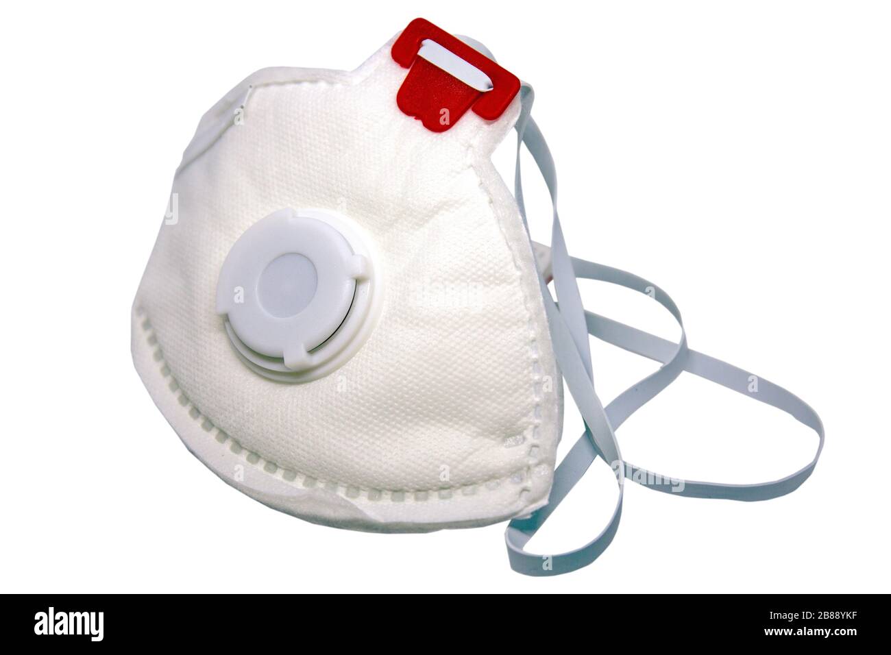 Maschera di protezione facciale FFP3 contro virus o batteri. Foto Stock