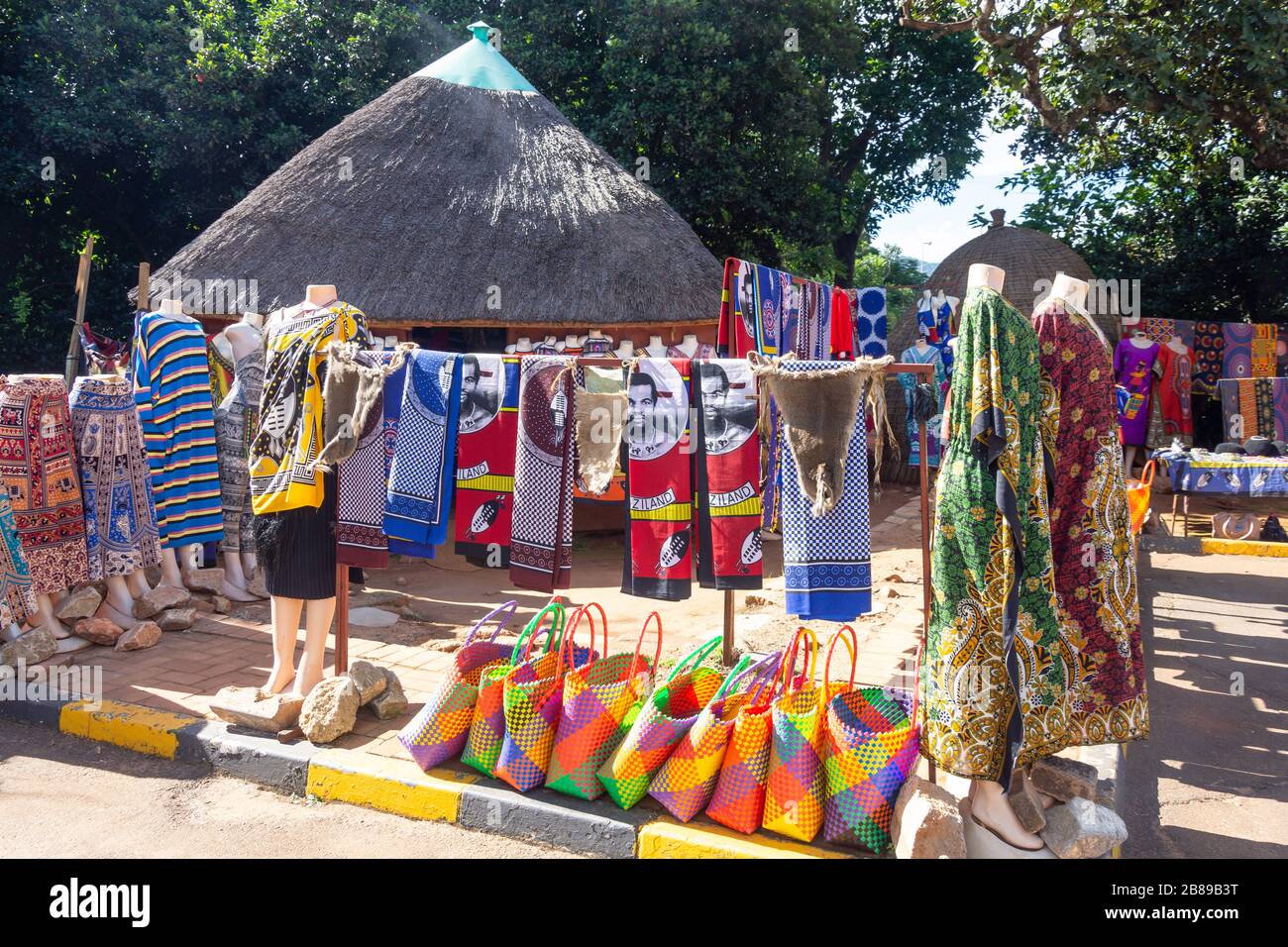 Stalla souvenir, Royal Swazi Spa Hotel & Casino, Lobamba, Valle Ezulwini, Regno di Eswatini (Swaziland) Foto Stock