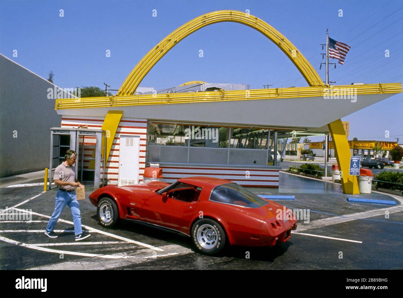 Il più vecchio ristorante McDonald's è a Downey, California Foto Stock