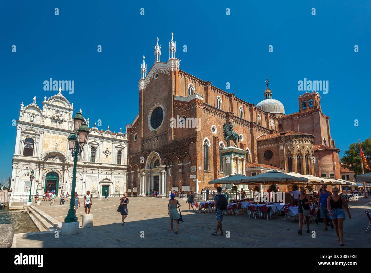 Venezia, Italia - 17 agosto 2018: Basilica di San Giovanni e Paolo Foto Stock