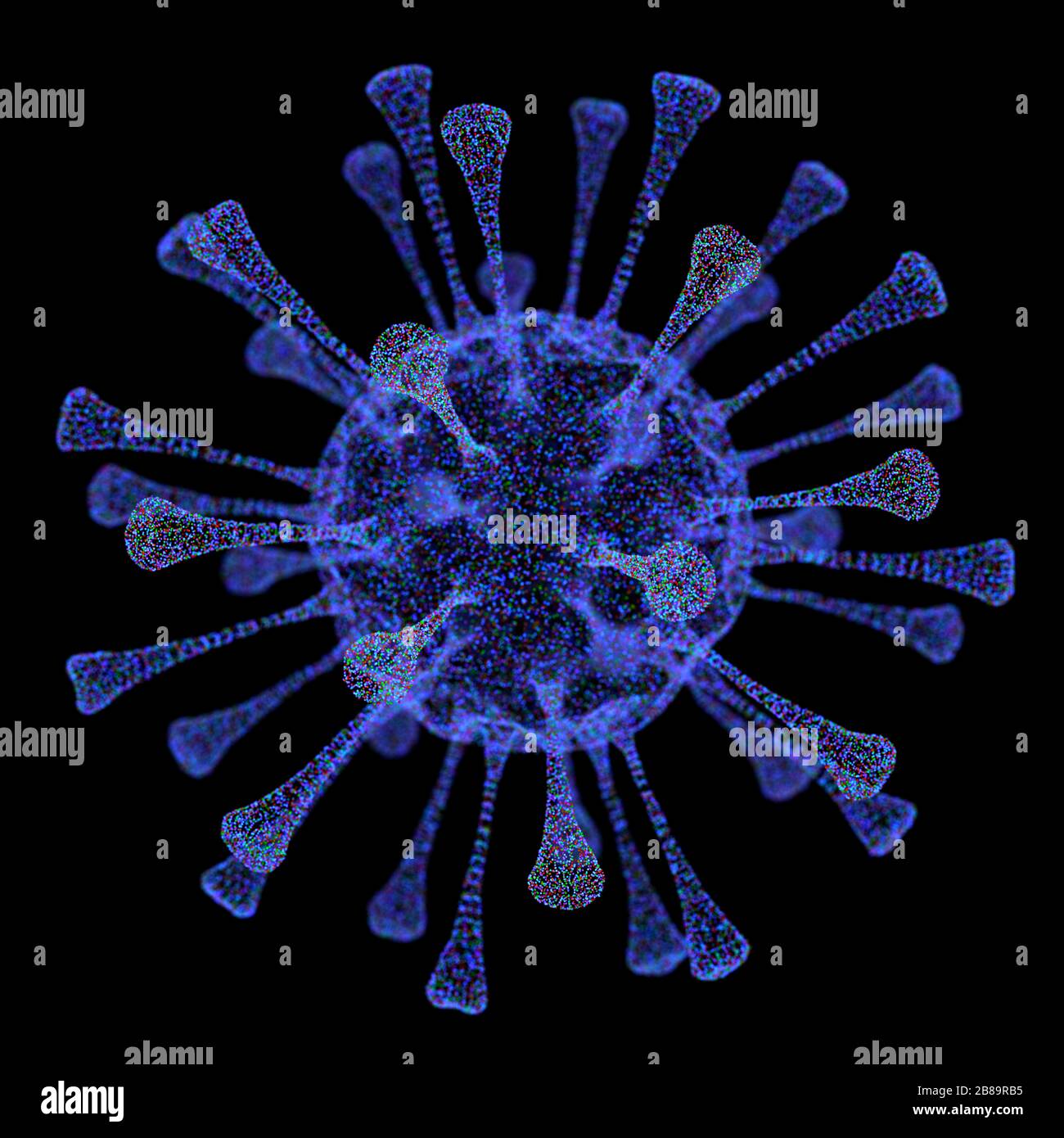Virus, illustrazione Foto Stock