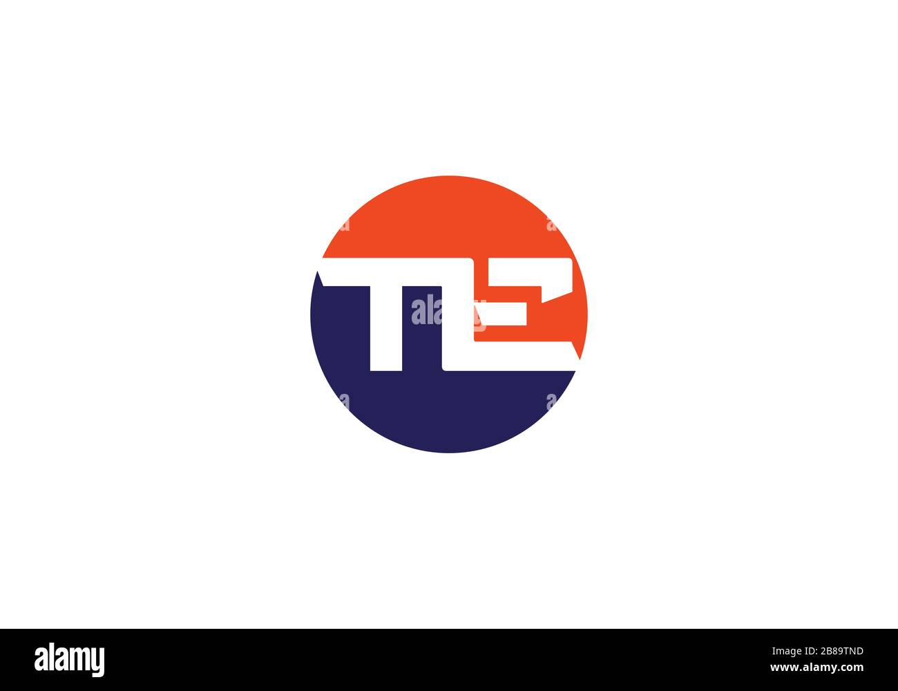 T e, modello vettoriale per il design del logo della lettera iniziale TE, simbolo dell'alfabeto grafico per l'identità aziendale aziendale Illustrazione Vettoriale