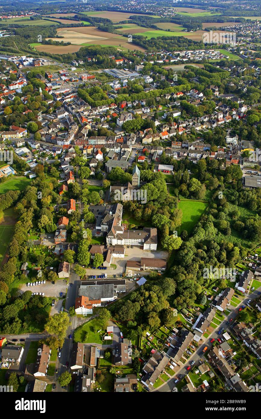 , St. Maria-Hilf-Hospital a Bochum-Gerthe, 24.09.2011, vista aerea, Germania, Renania Settentrionale-Vestfalia, Ruhr Area, Bochum Foto Stock