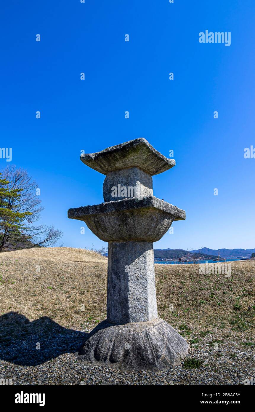 pagoda di Corea paesaggio Foto Stock