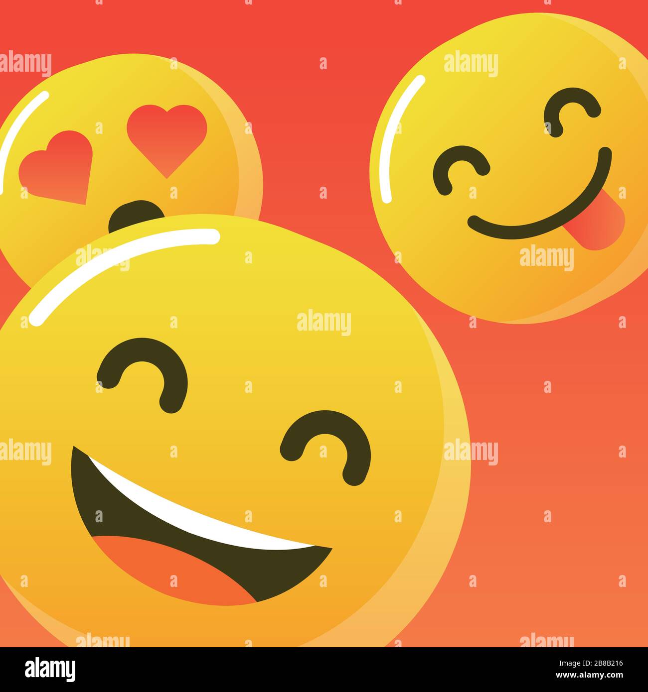 Immagine isolata con il logo Smile e il vettore delle icone Illustrazione Vettoriale