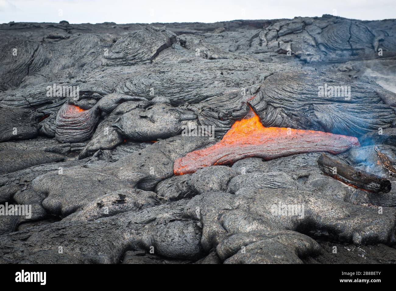 Lava Field, Vocalnoes National Park Big Island, Hawaii Foto Stock