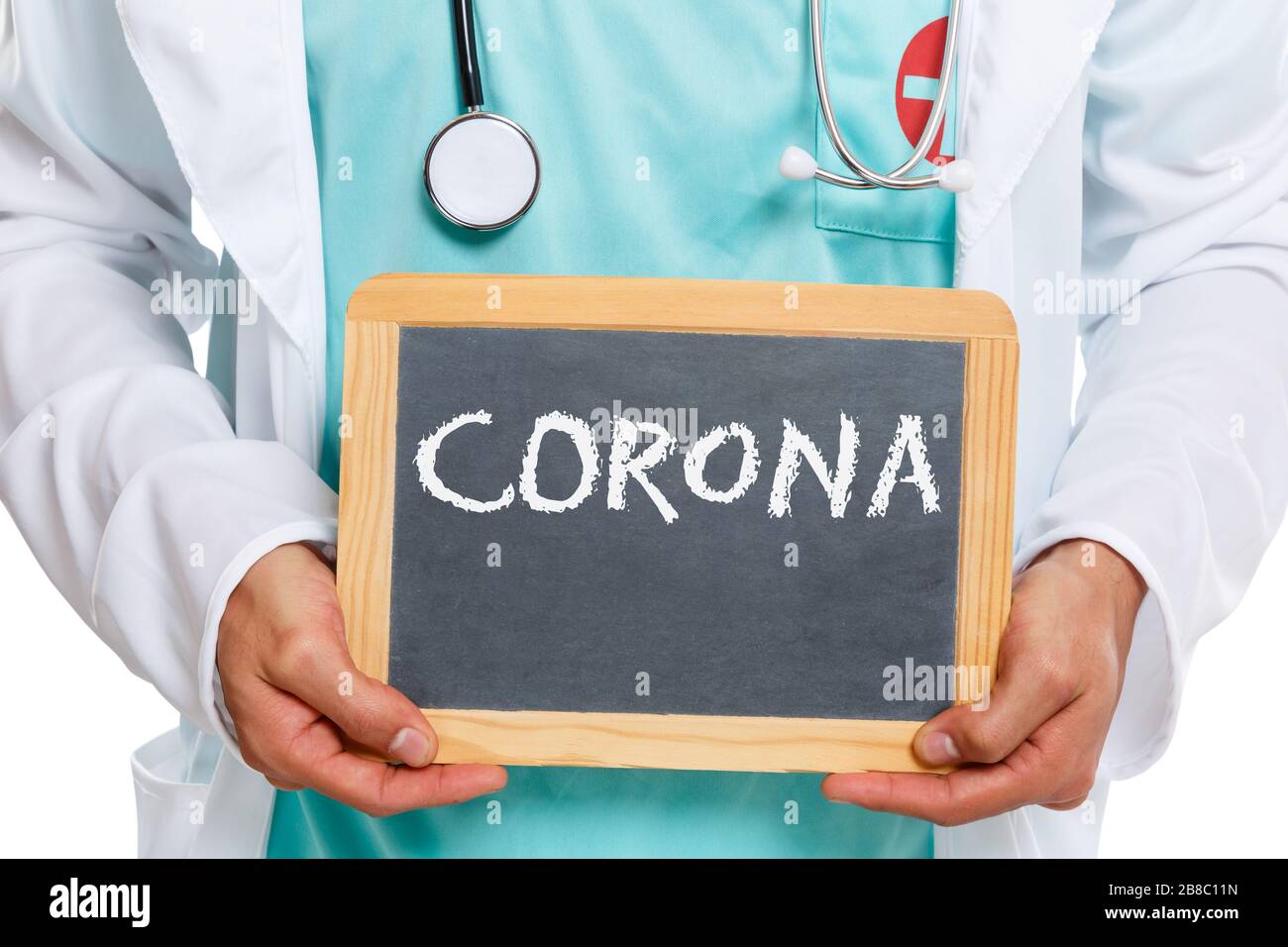 Corona virus coronavirus malattia medico malattia malattia malattia malattia malattia ardesia bordo Foto Stock