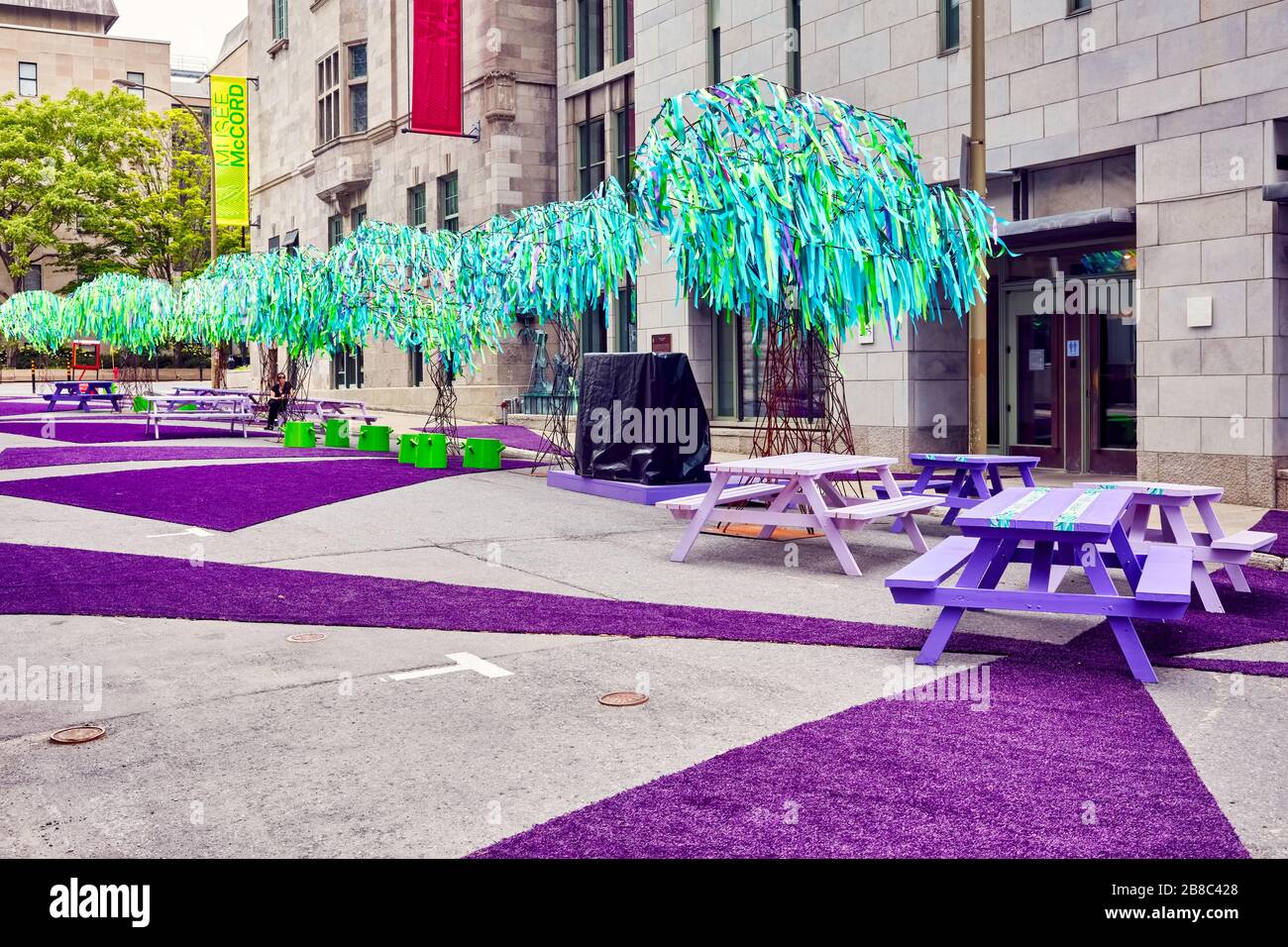 Giugno 2018 - Montreal, Canada: Vista esterna del McCord Museum o della foresta urbana a Montreal, Quebec, Canada. Foto Stock