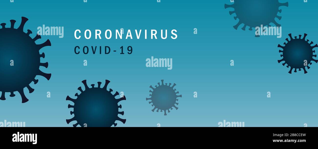 corona virus covid-19 bianco banner vettore illustrazione EPS10 Illustrazione Vettoriale