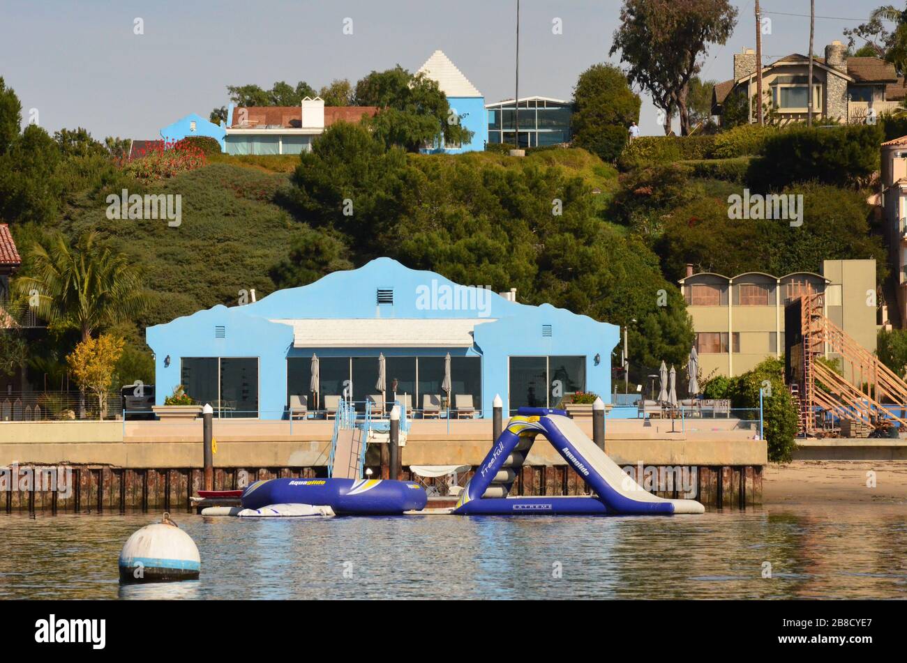 Balboa Harbour Huntington Beach Foto Stock