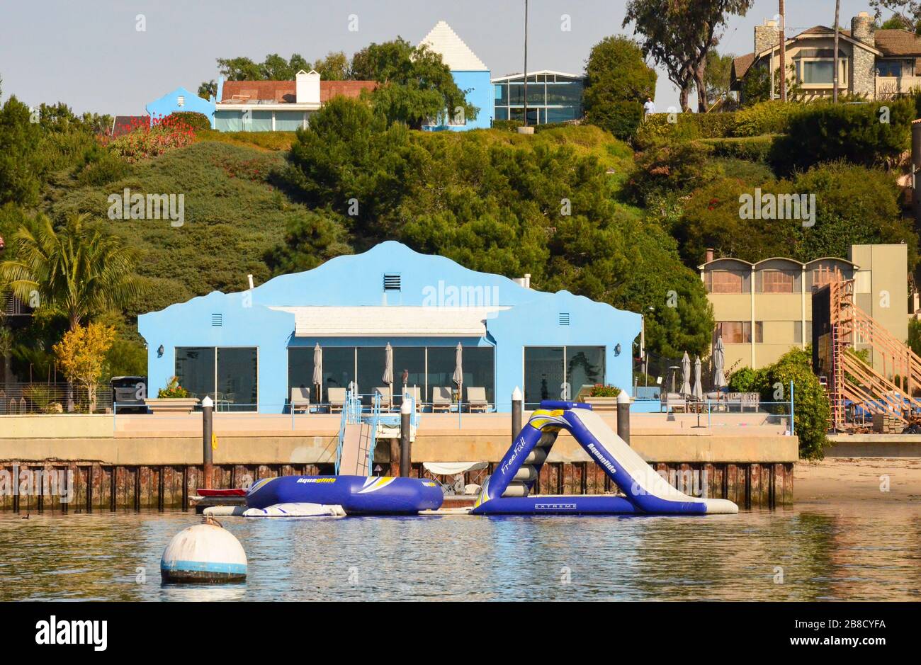 Balboa Harbour Huntington Beach Foto Stock