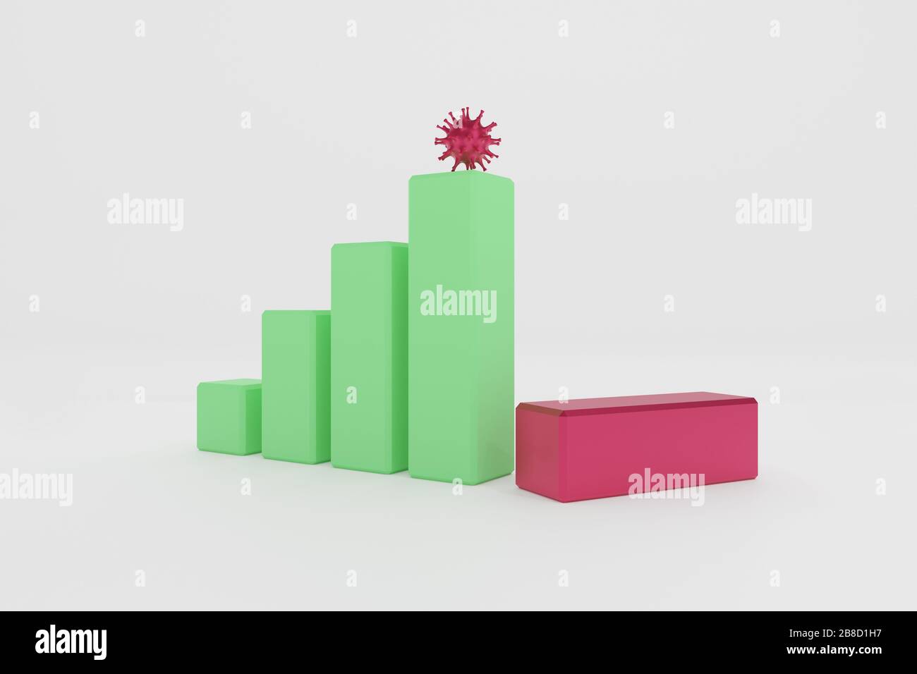 collasso economico pandemico Foto Stock