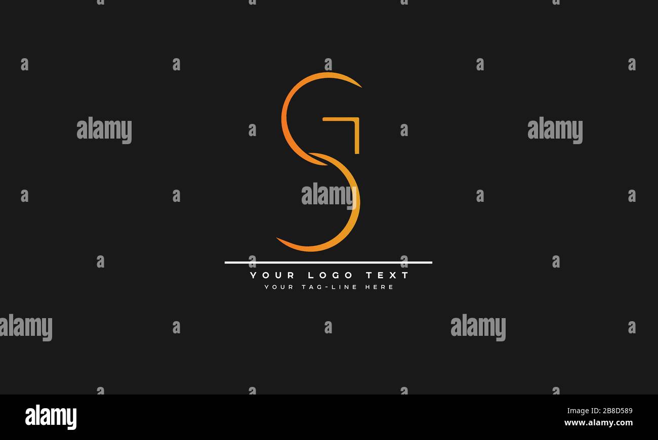 G,GG Letter Logo Design con la moderna e creativa tipografia alla moda Illustrazione Vettoriale