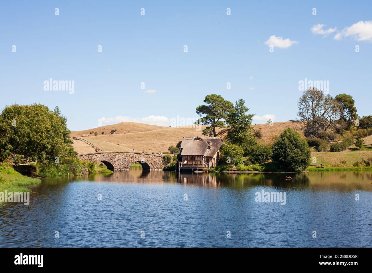 Hobbiton, Matamata, Nuova Zelanda Foto Stock