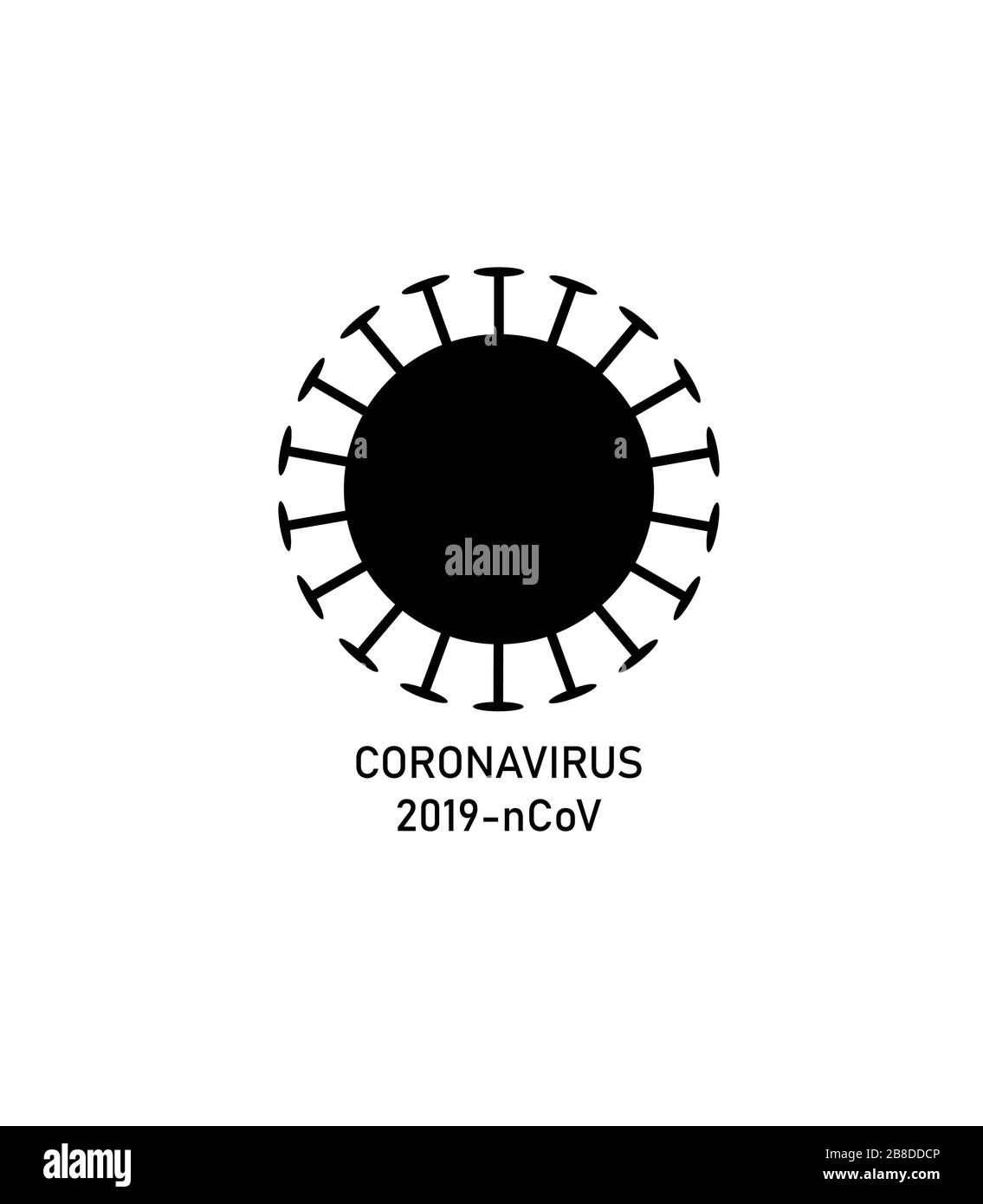 illustrazione del vettore grafico del virus corona Illustrazione Vettoriale
