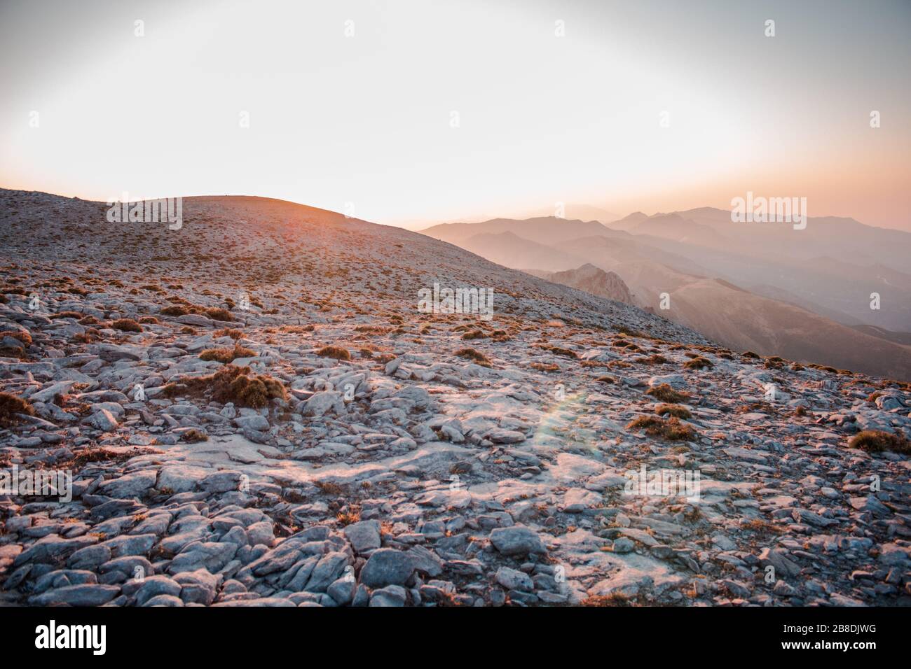 'La Maroma' in cima alla montagna. Foto Stock