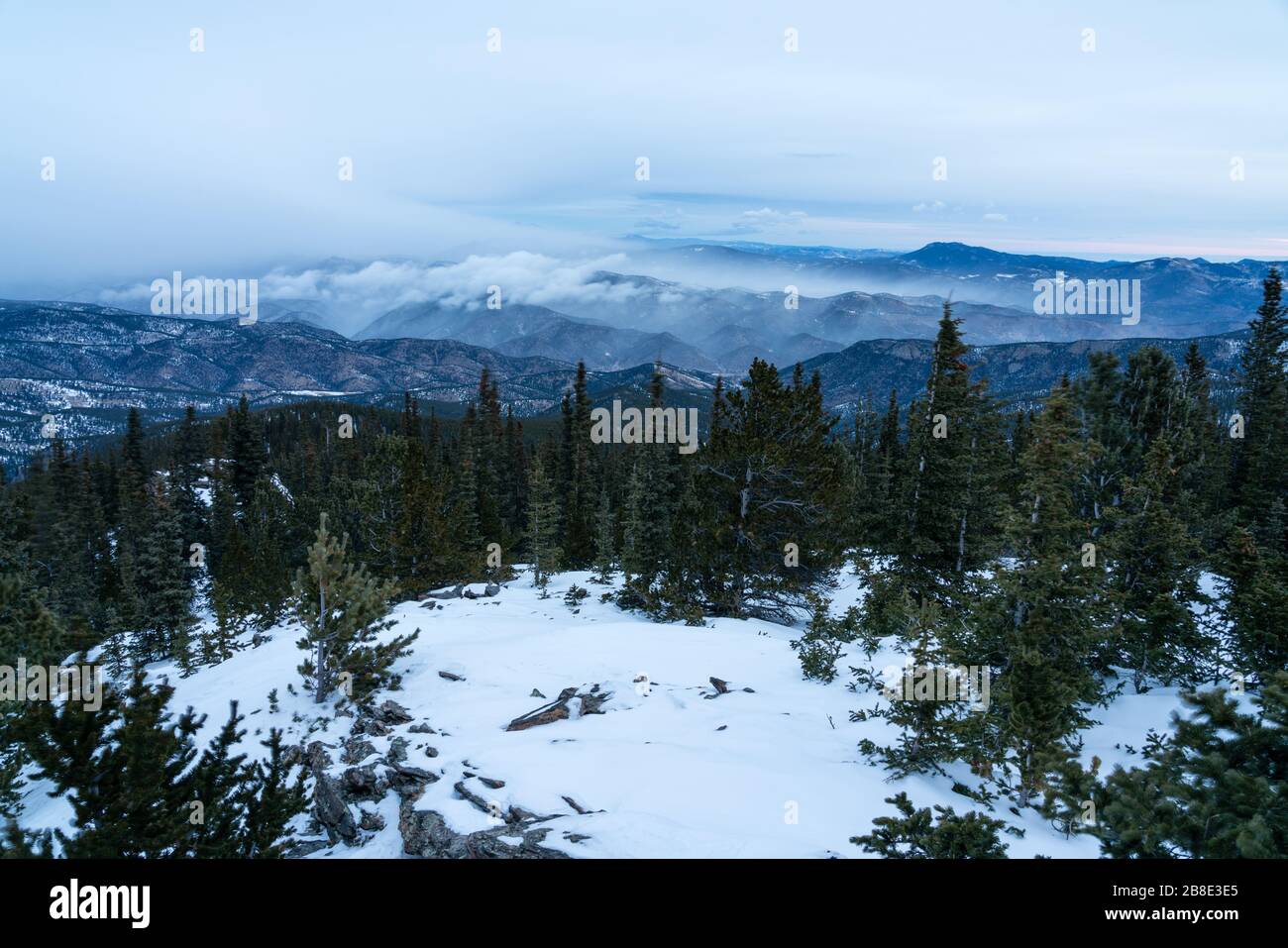 Chief Mountain Trail, vicino a Evergreen, Colorado. Foto Stock