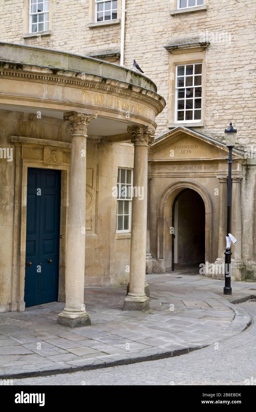 The Cross Bath on St. Michael's Place, Bath, Somerset, Inghilterra, Regno Unito, Gran Bretagna, Europa Foto Stock