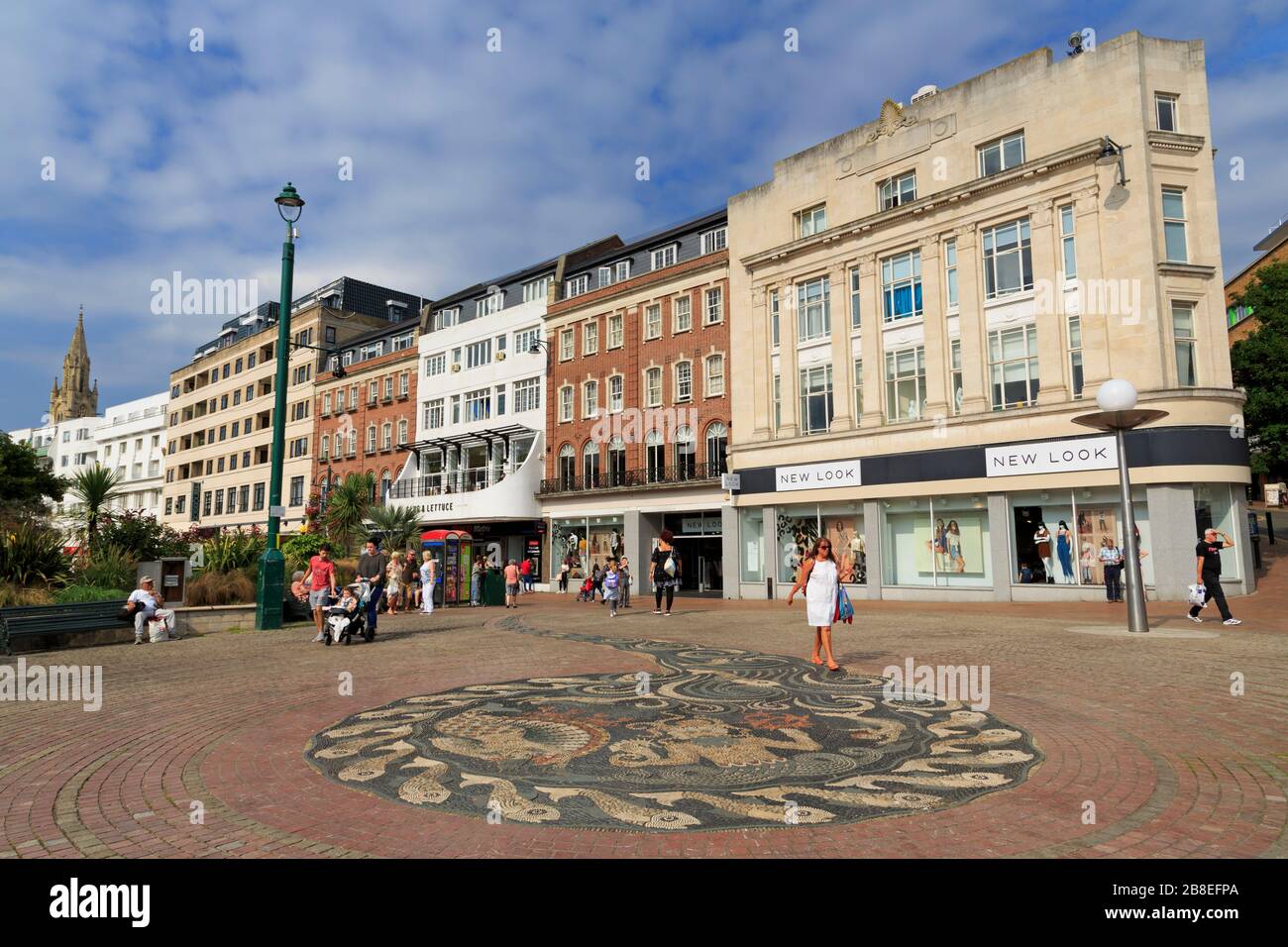 The Square, Bournemouth, Dorset, Inghilterra, Regno Unito Foto Stock