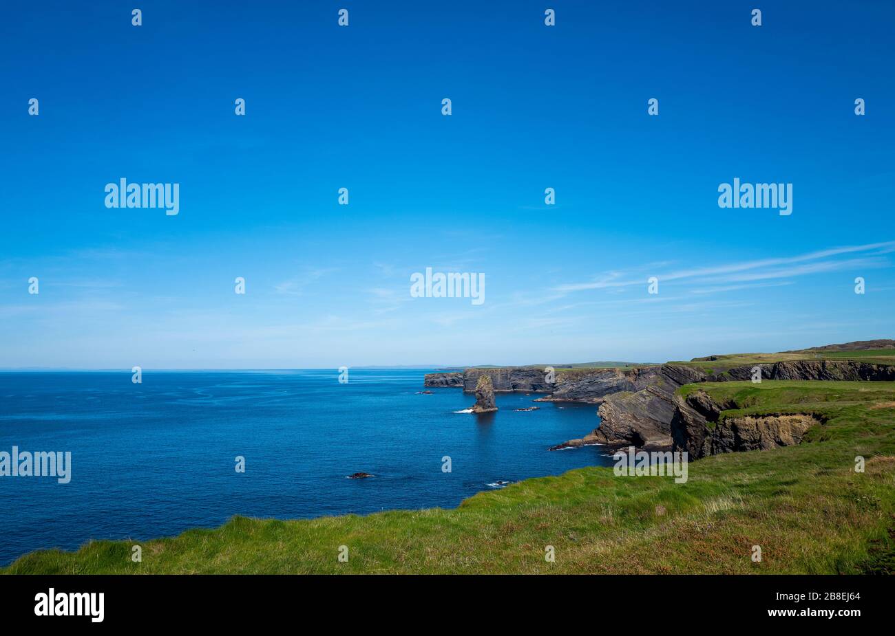 Kilkee Cliffs, Irlanda Foto Stock