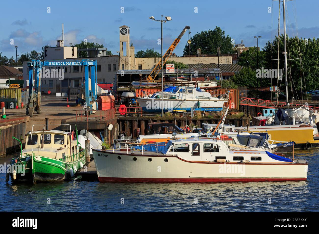 Marina, Bristol City, Bristol County, Inghilterra, Regno Unito Foto Stock