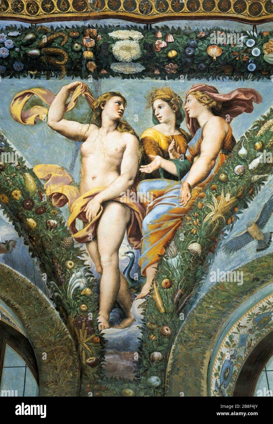 Giovanni da Udine Venere, Ceres e Giunone 01. Foto Stock