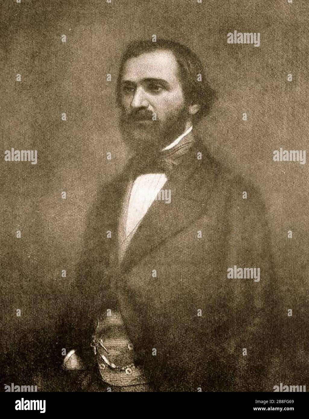 Ritratto di Giuseppe Verdi. Foto Stock