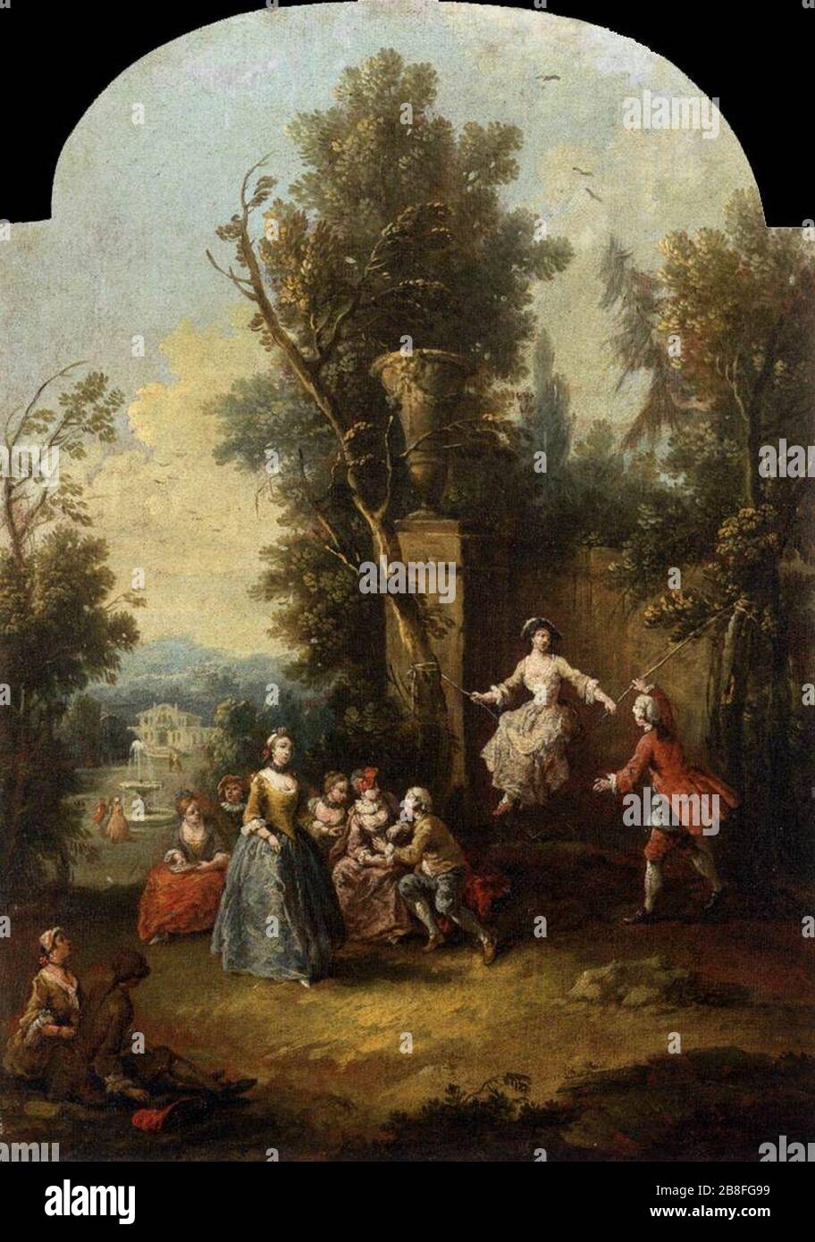 Giuseppe Zais - l'altalena Foto Stock