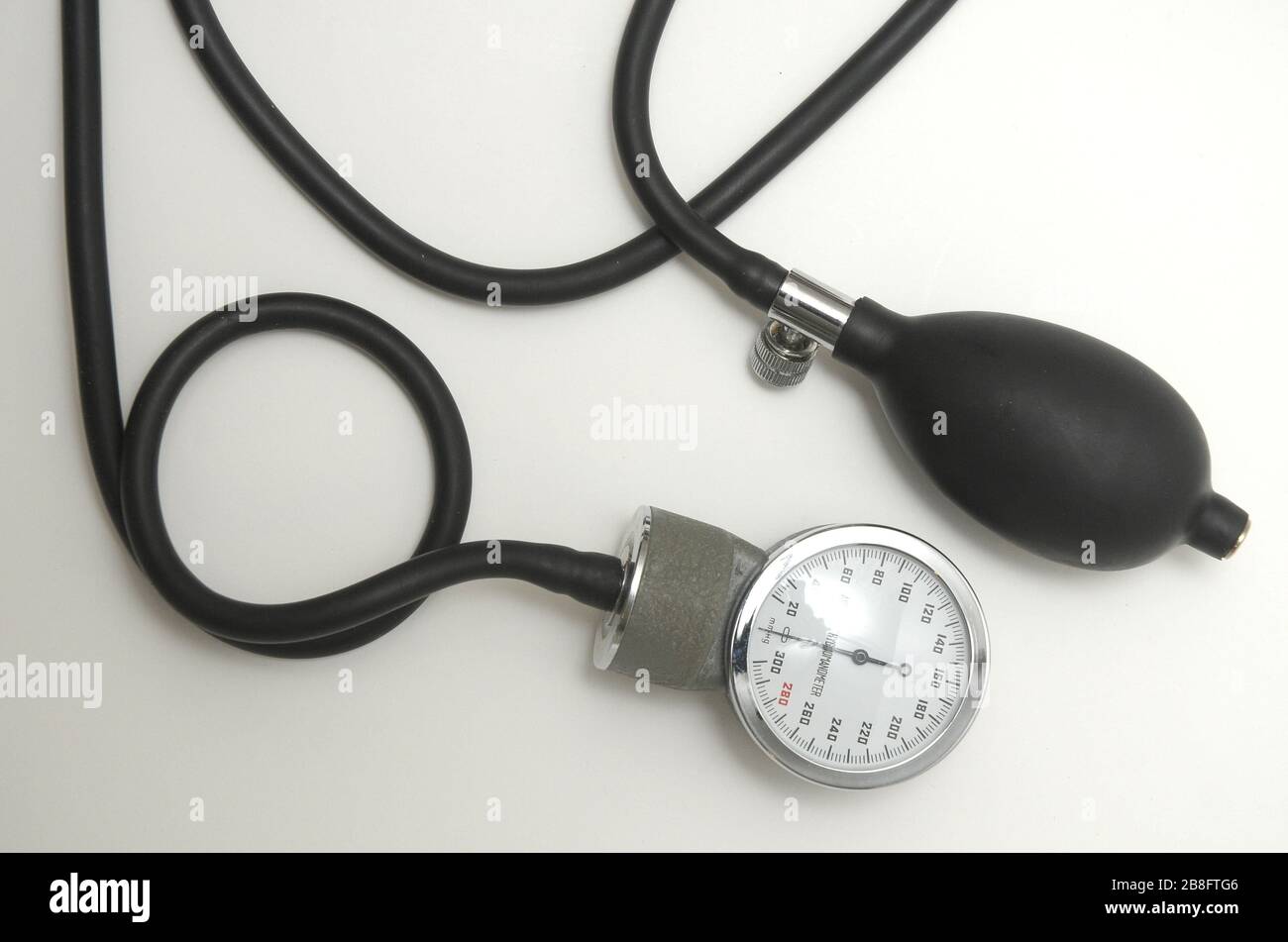 sfigmomanometri, sfigmomanometro manuale, misuratore della pressione sanguigna, Foto Stock