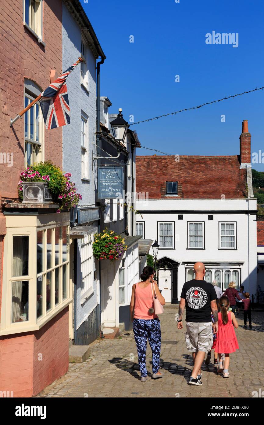 Quay Hill, Lymington Town,Hampshire, Inghilterra, Regno Unito Foto Stock