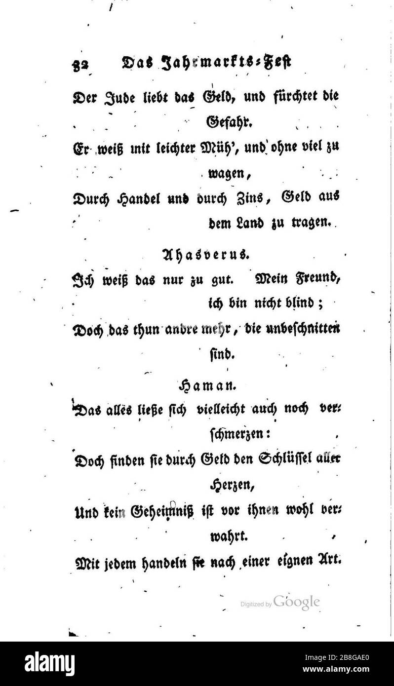 Goethe Schriften 8 1789 032. Foto Stock