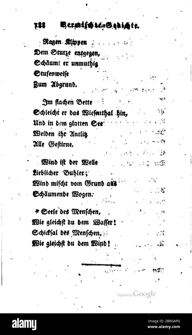 Goethe Schriften 8 1789 188. Foto Stock