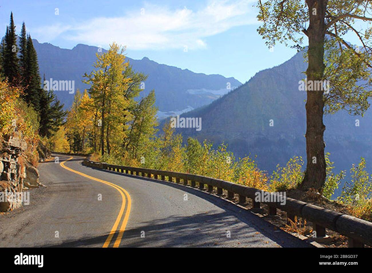 Going-to-the-Sun Road, nuova strada sopra Haystack 2012. Foto Stock