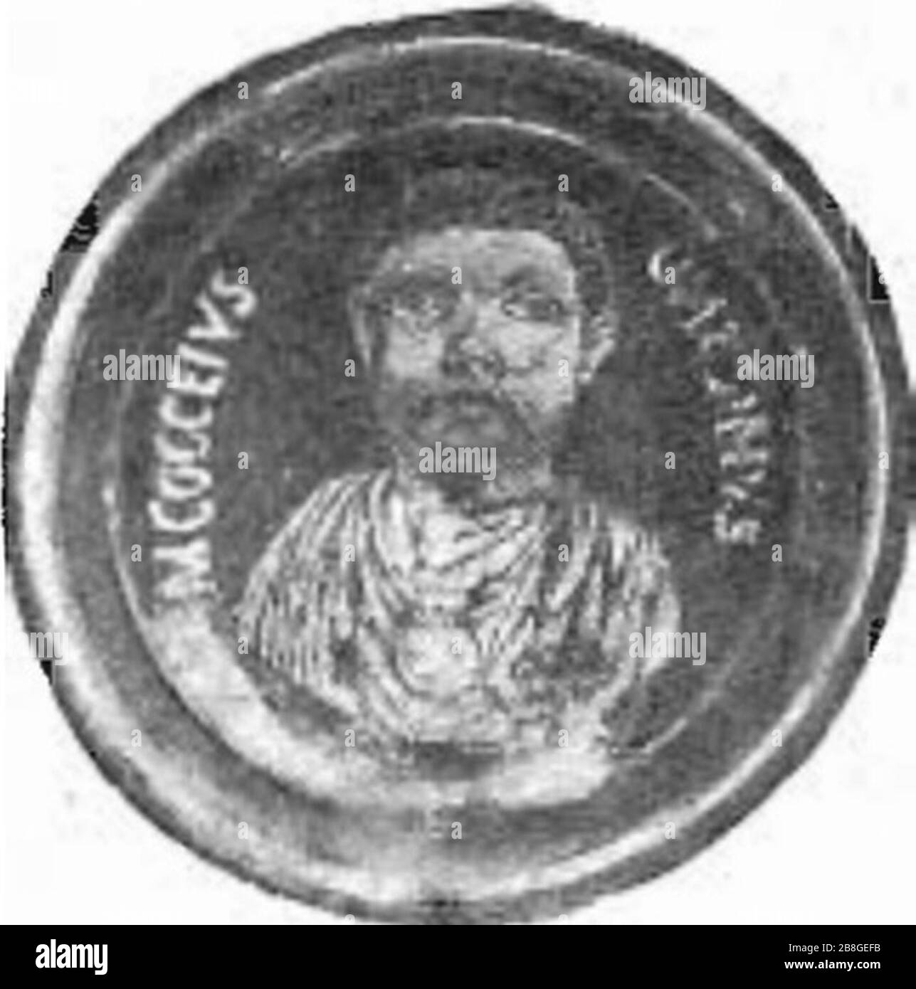 Ritratto in vetro dorato di Onesimus. Foto Stock