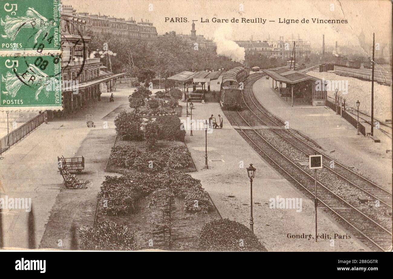 Gondry - PARIGI - la Gare de Reuilly - ligne de Vincennes. Foto Stock