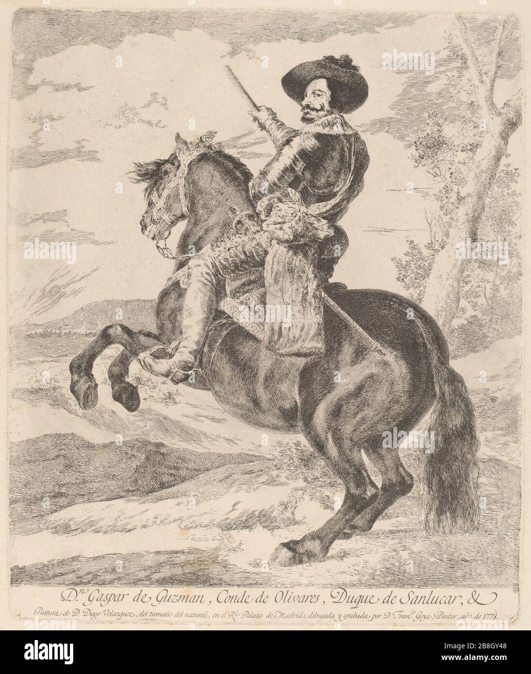 Goya - Gaspar de Guzman, Conde Duque de Olivares. Foto Stock