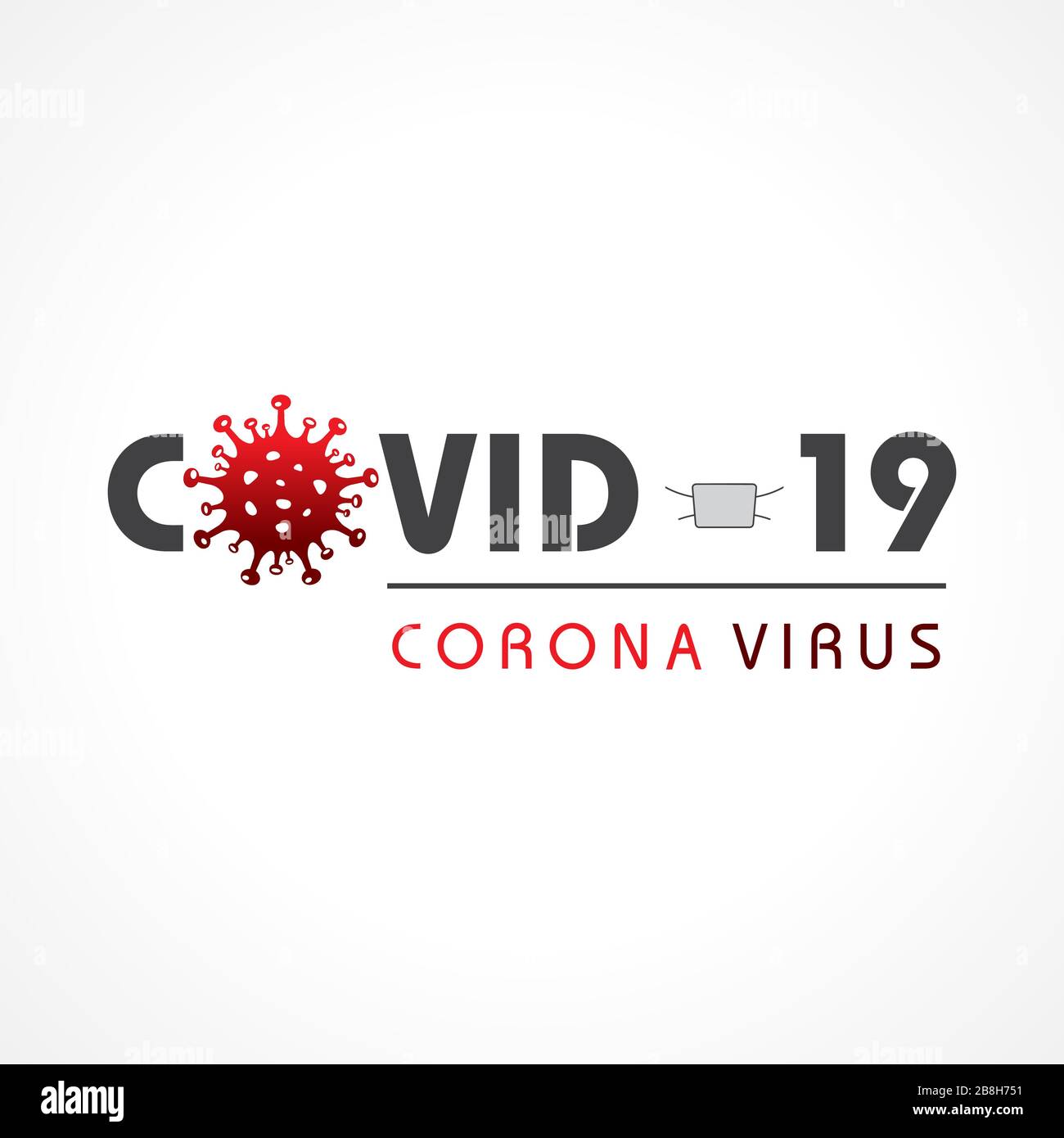 Corona Virus 2019-20. Malattia del virus Wuhan, metodi di prevenzione delle infezioni virali, logo, simbolo e come prevenire. Illustrazione Vettoriale