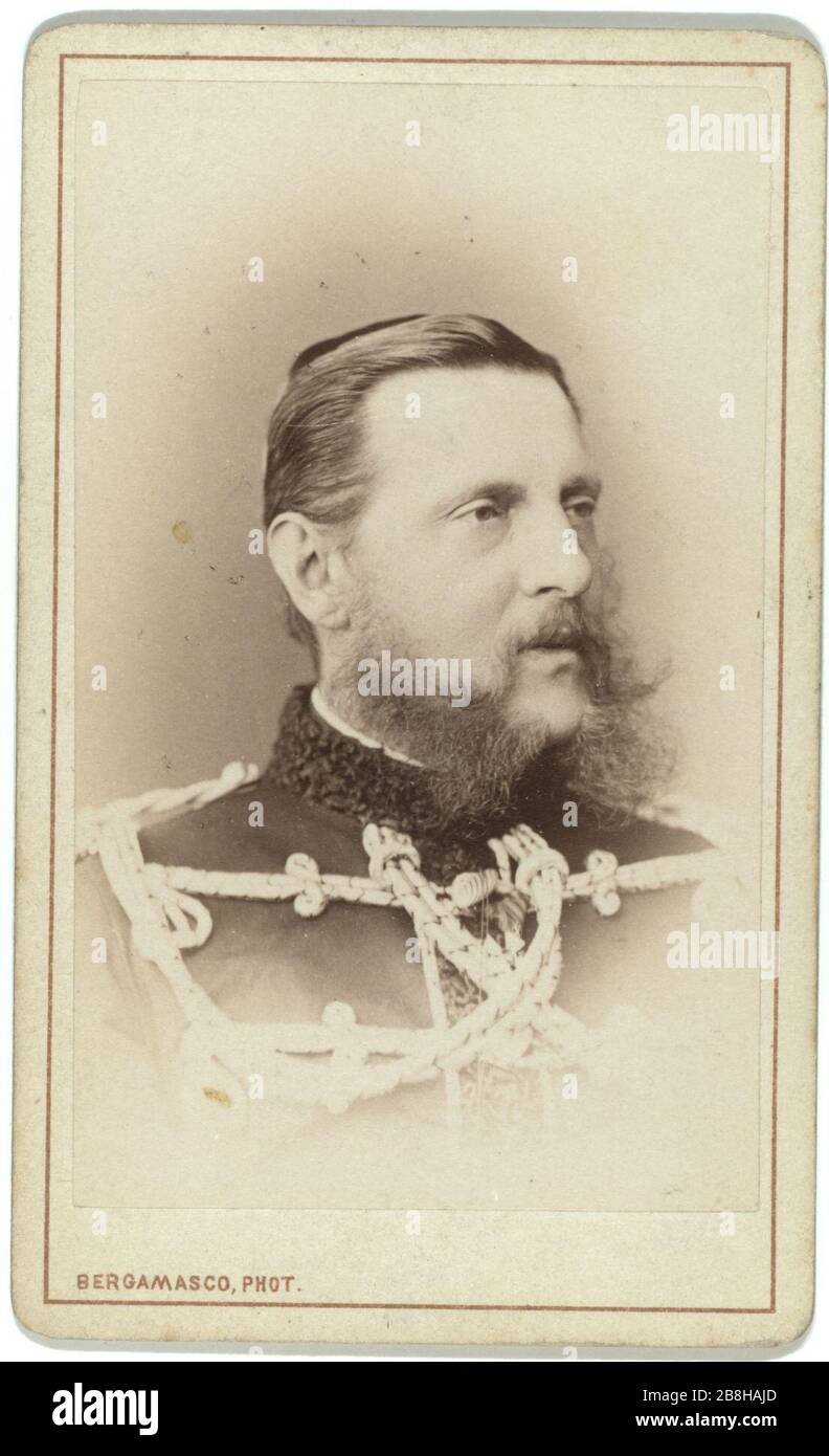 Il Granduca Konstantin Nicolaevich, ritratto a testa e spalle, rivolto a destra Foto Stock