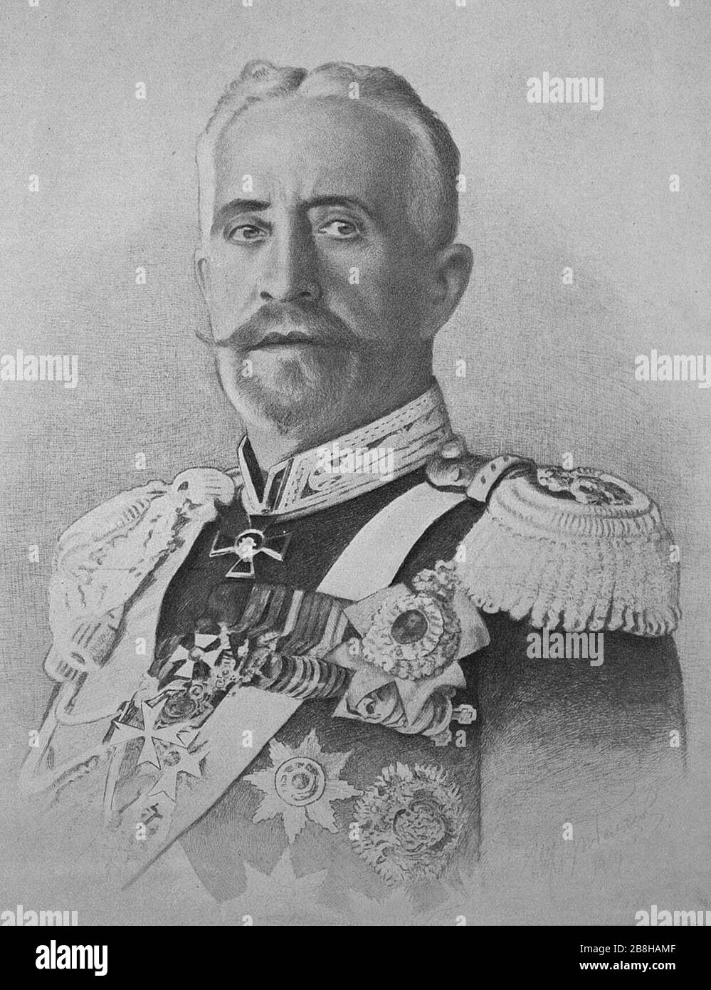 Granduca Nicholas Nikolaevich il giovane (ritratto). Foto Stock