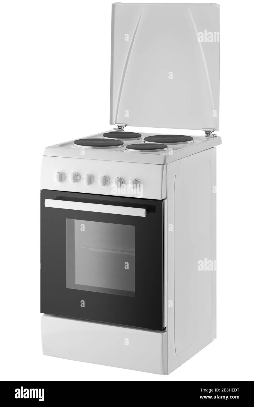 Forno elettrico isolato su sfondo bianco Foto Stock