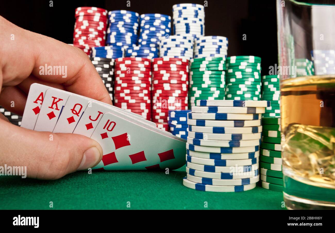 concetto di poker Foto Stock