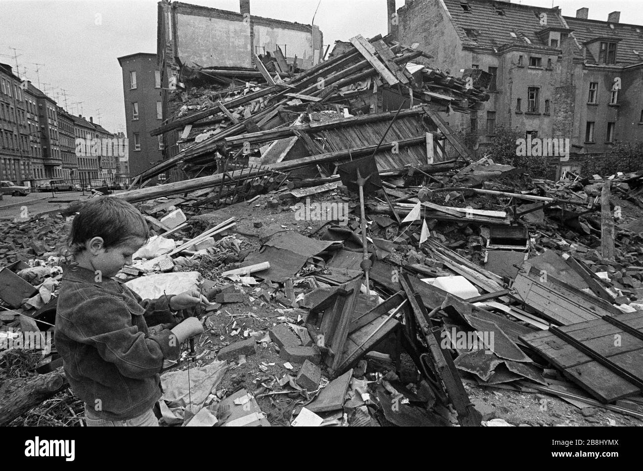 Lipsia, Germania orientale, inizio settembre 1989. Foto Stock