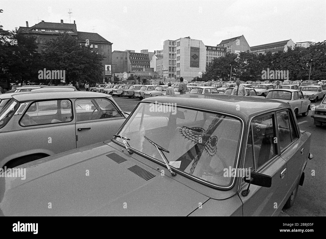 Lipsia, Germania orientale, inizio settembre 1989. Foto Stock