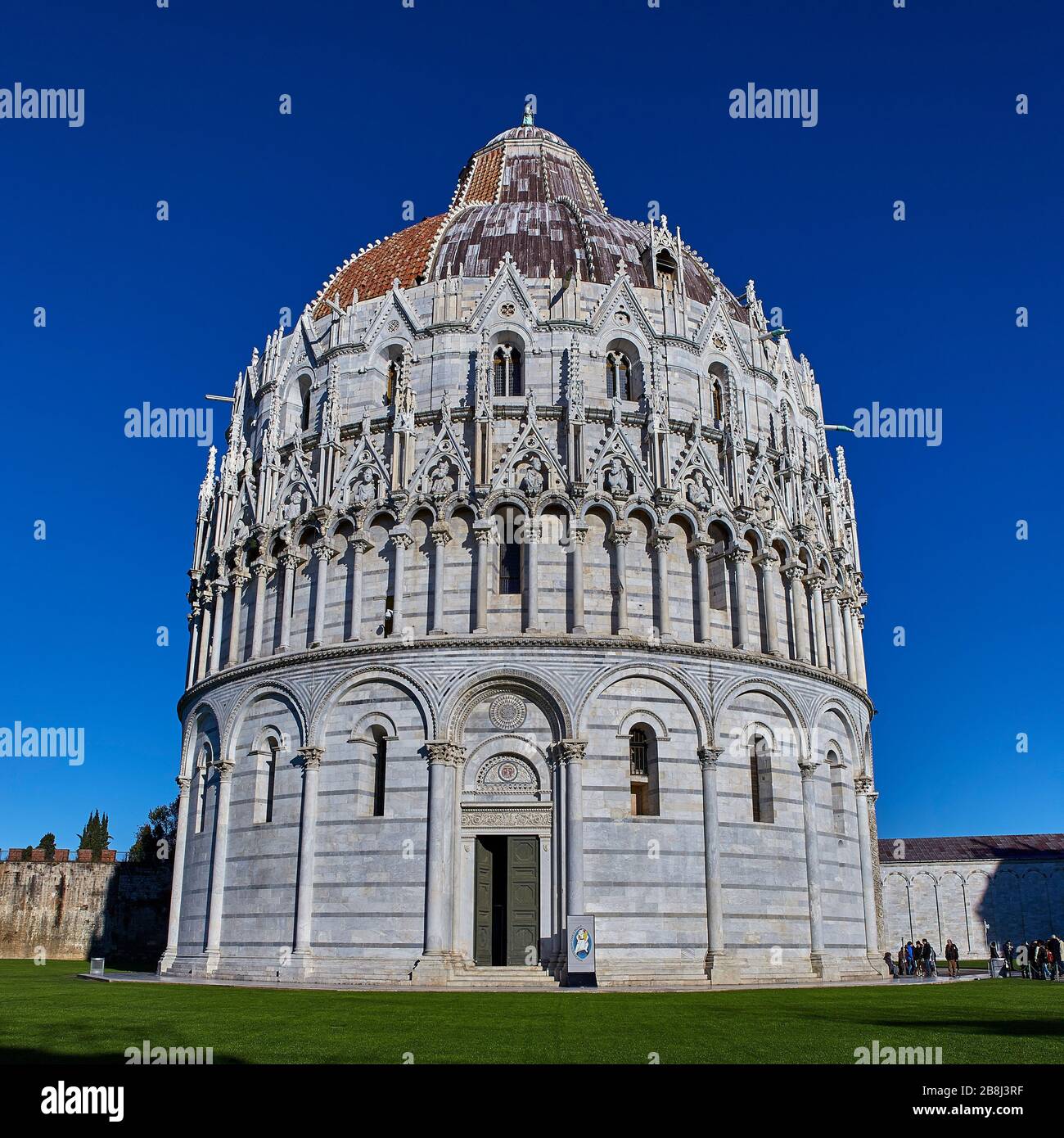 Battistero di San Giovanni di Pisa Foto Stock