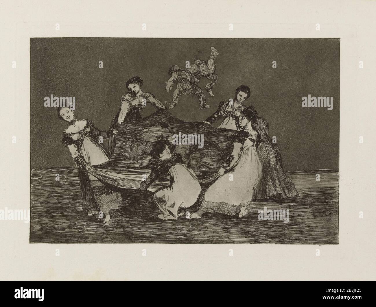 The Follies - IL FEMMININO FRANCISCO Goya (1746-1828). "Los Disparates - disparate femminino". Musée des Beaux-Arts de la Ville de Paris, Petit Palais. Foto Stock
