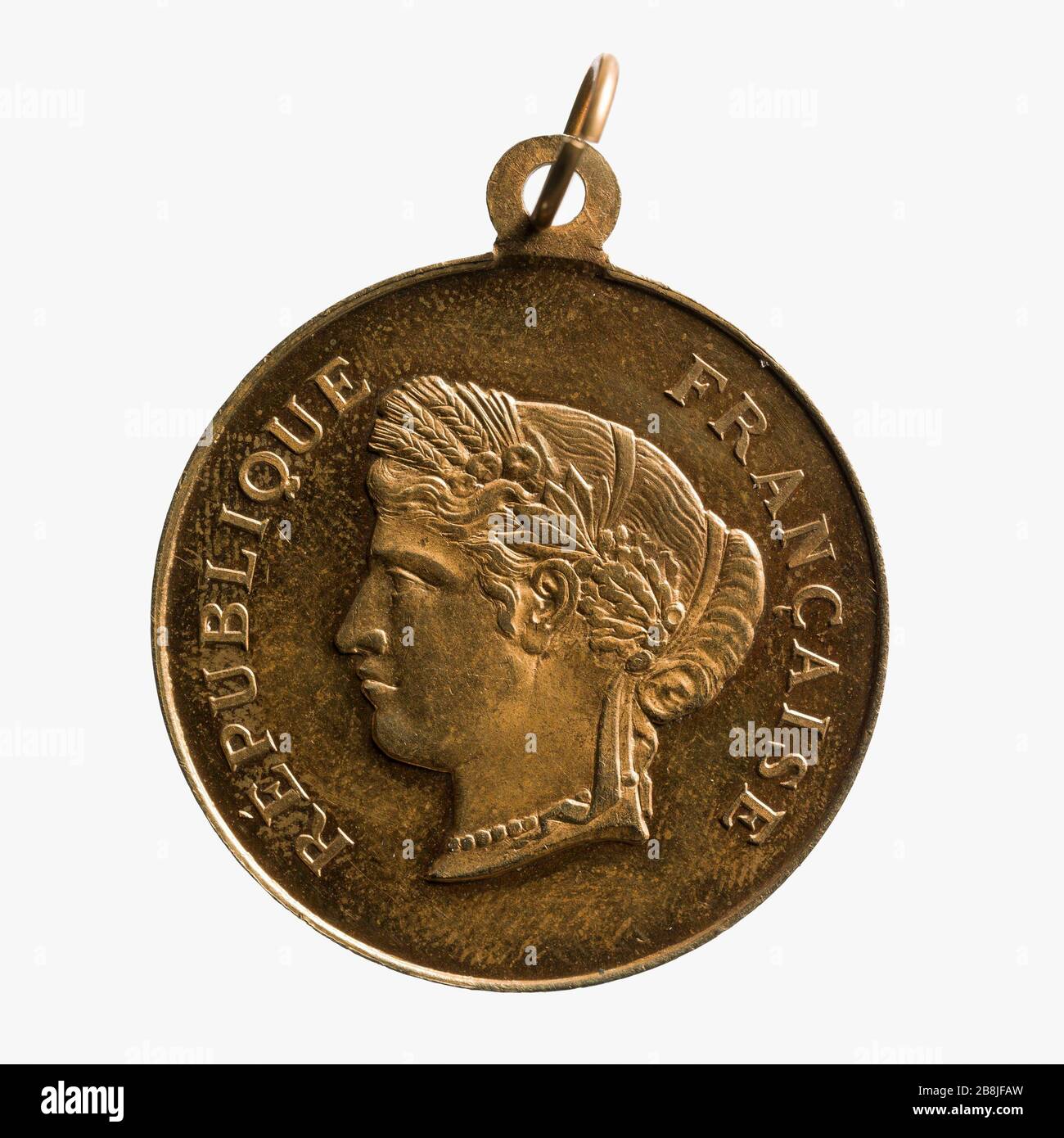 Giornata Nazionale, 14 luglio 1882 Médaille commémorative de la Fête nationale, 14 juillet 1882. Parigi, musée Carnavalet. Foto Stock